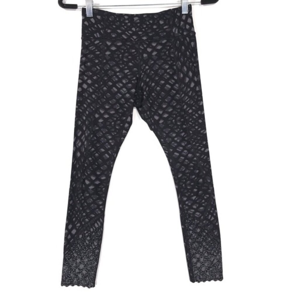 Lululemon Women's Leggings Reflective Patterned Black Size 4